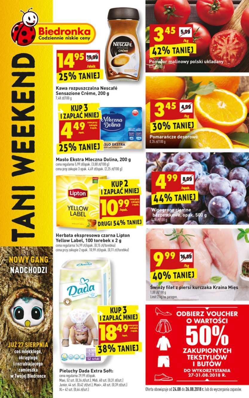 Gazetka promocyjna Biedronka str. 1