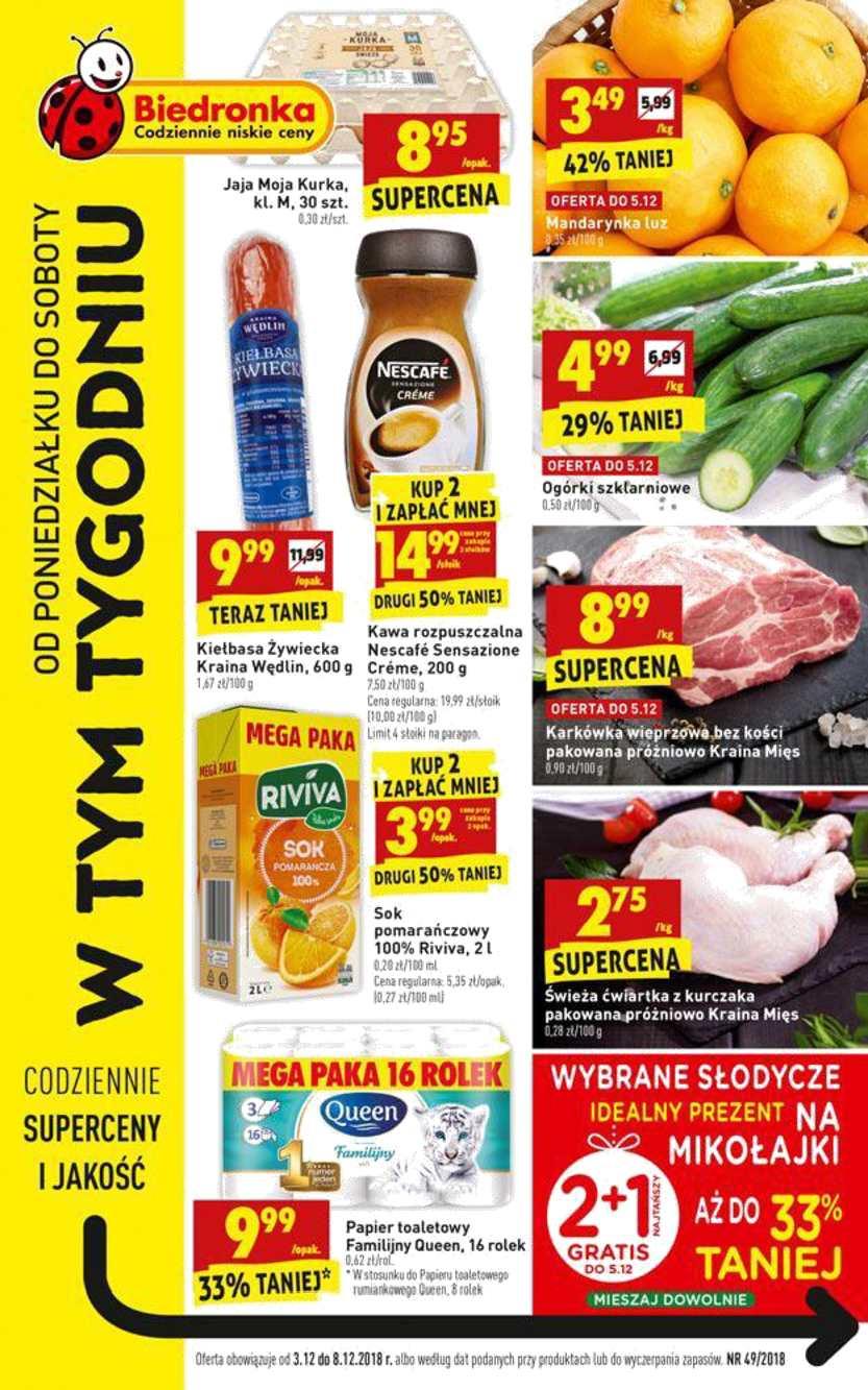 Gazetka promocyjna Biedronka str. 1