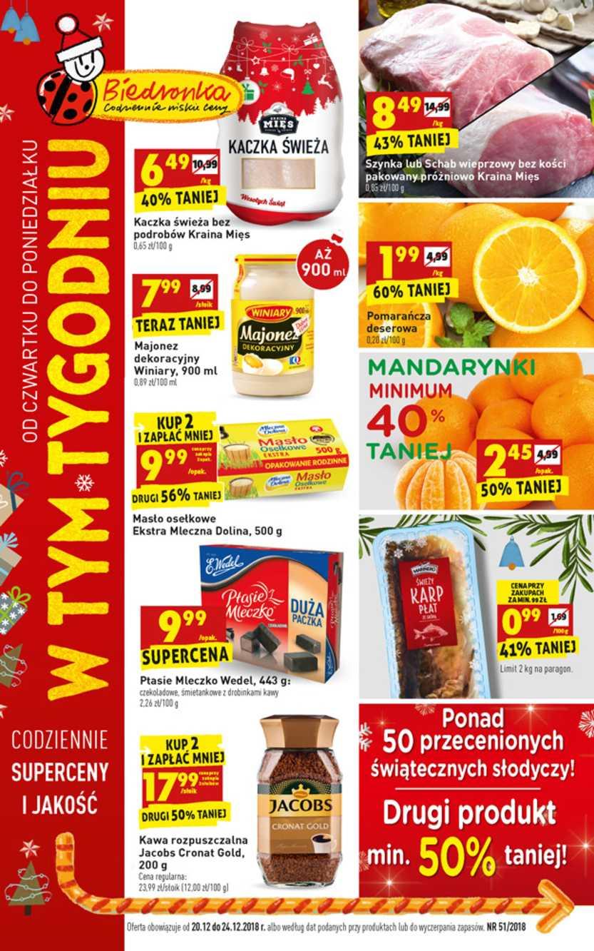 Gazetka promocyjna Biedronka str. 1