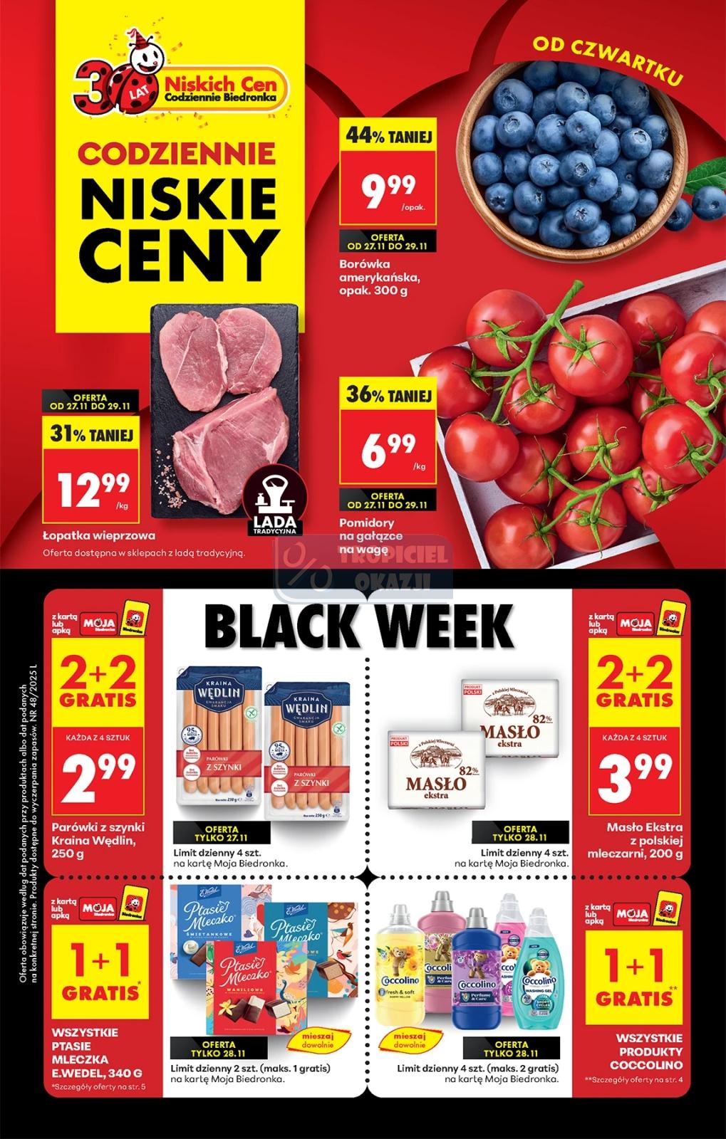 Gazetka promocyjna Biedronka str. 1