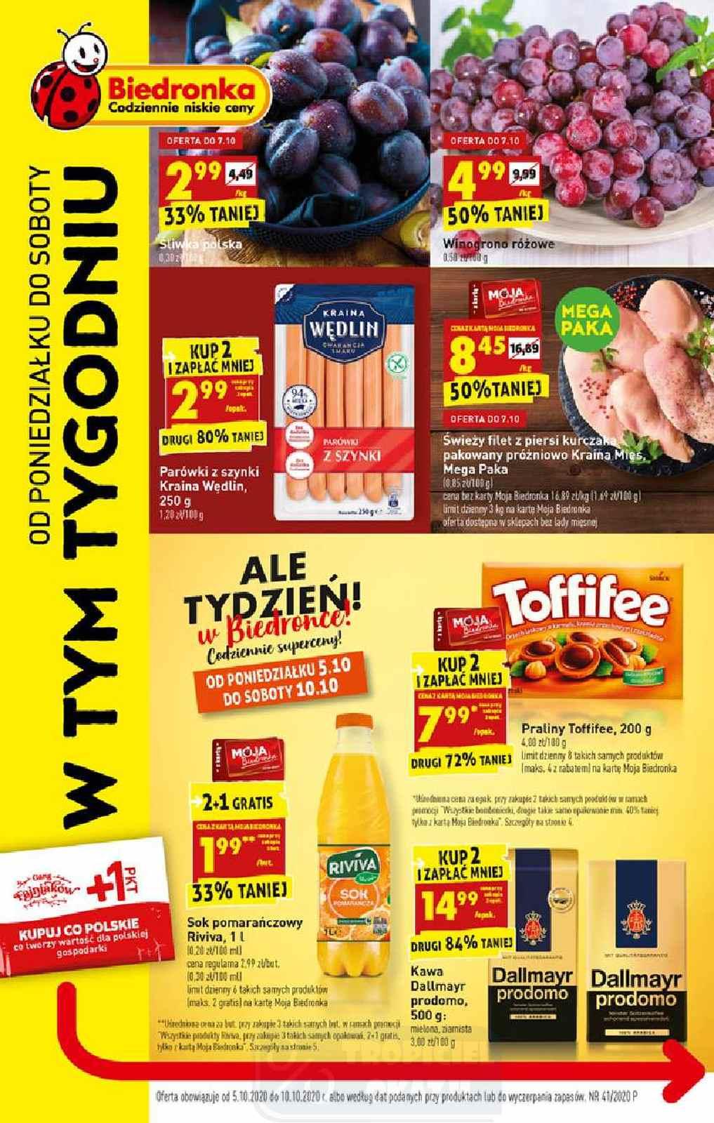 Gazetka promocyjna Biedronka str. 1