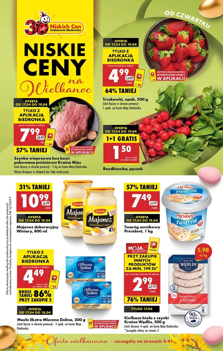 Gazetka promocyjna Biedronka str. 1