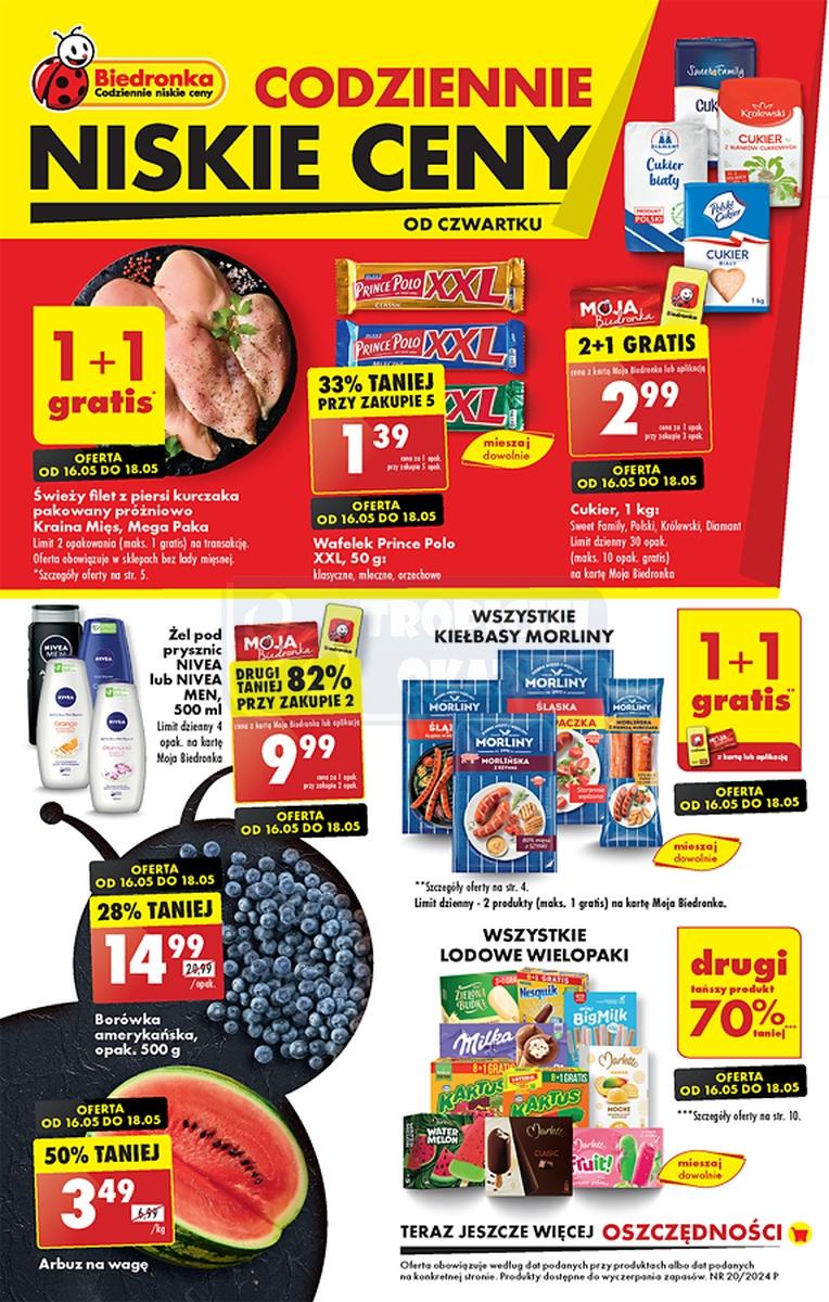 Gazetka promocyjna Biedronka str. 1