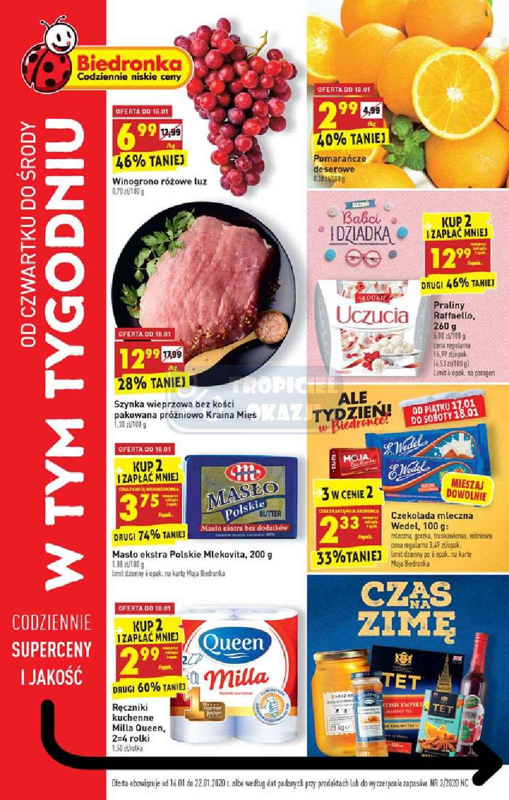 Gazetka promocyjna Biedronka str. 1