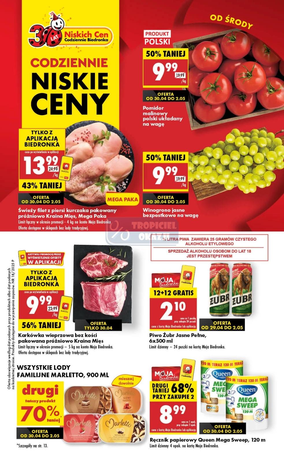 Gazetka promocyjna Biedronka str. 1