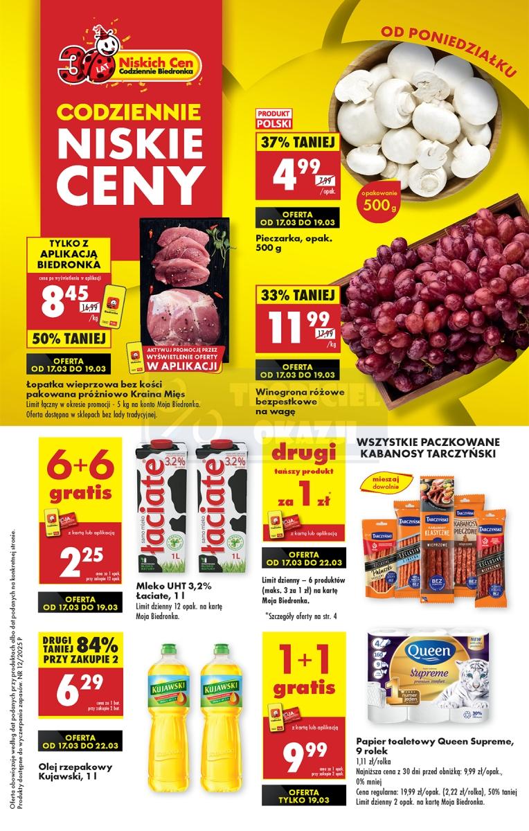 Gazetka promocyjna Biedronka str. 1