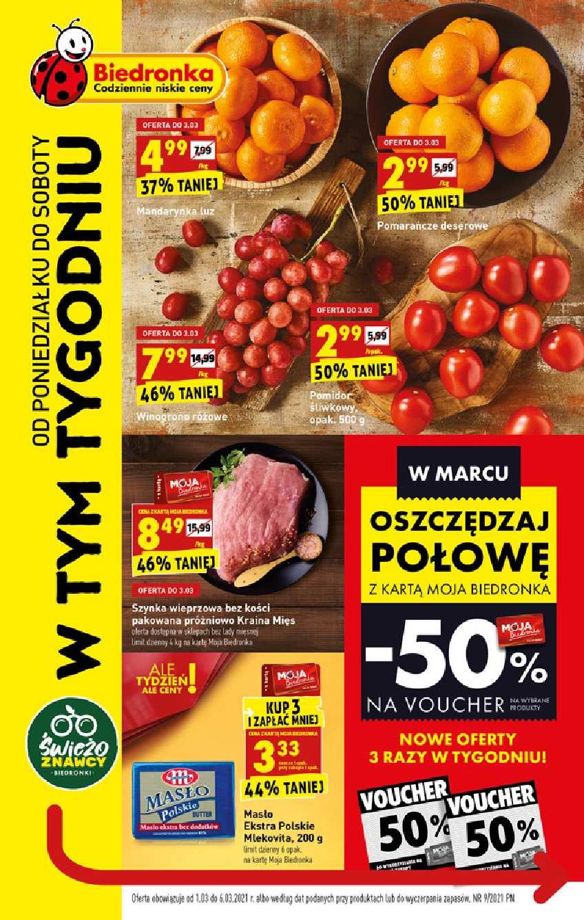 Gazetka promocyjna Biedronka str. 1