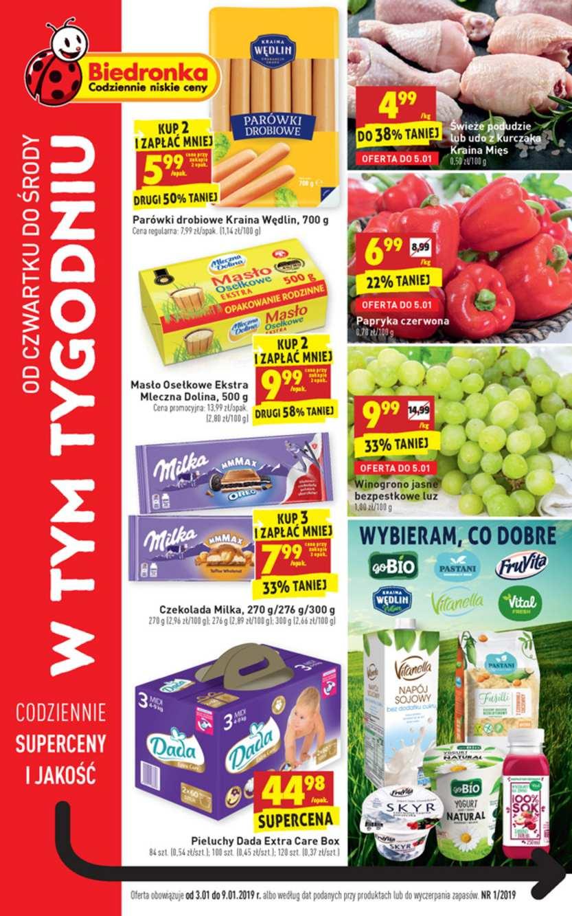 Gazetka promocyjna Biedronka str. 1