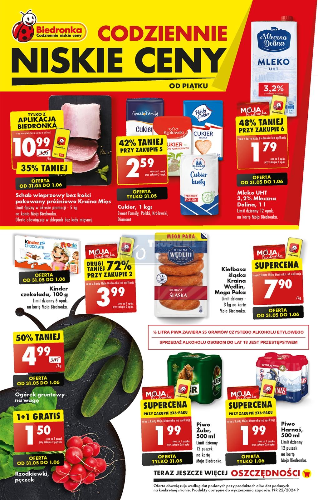 Gazetka promocyjna Biedronka str. 1