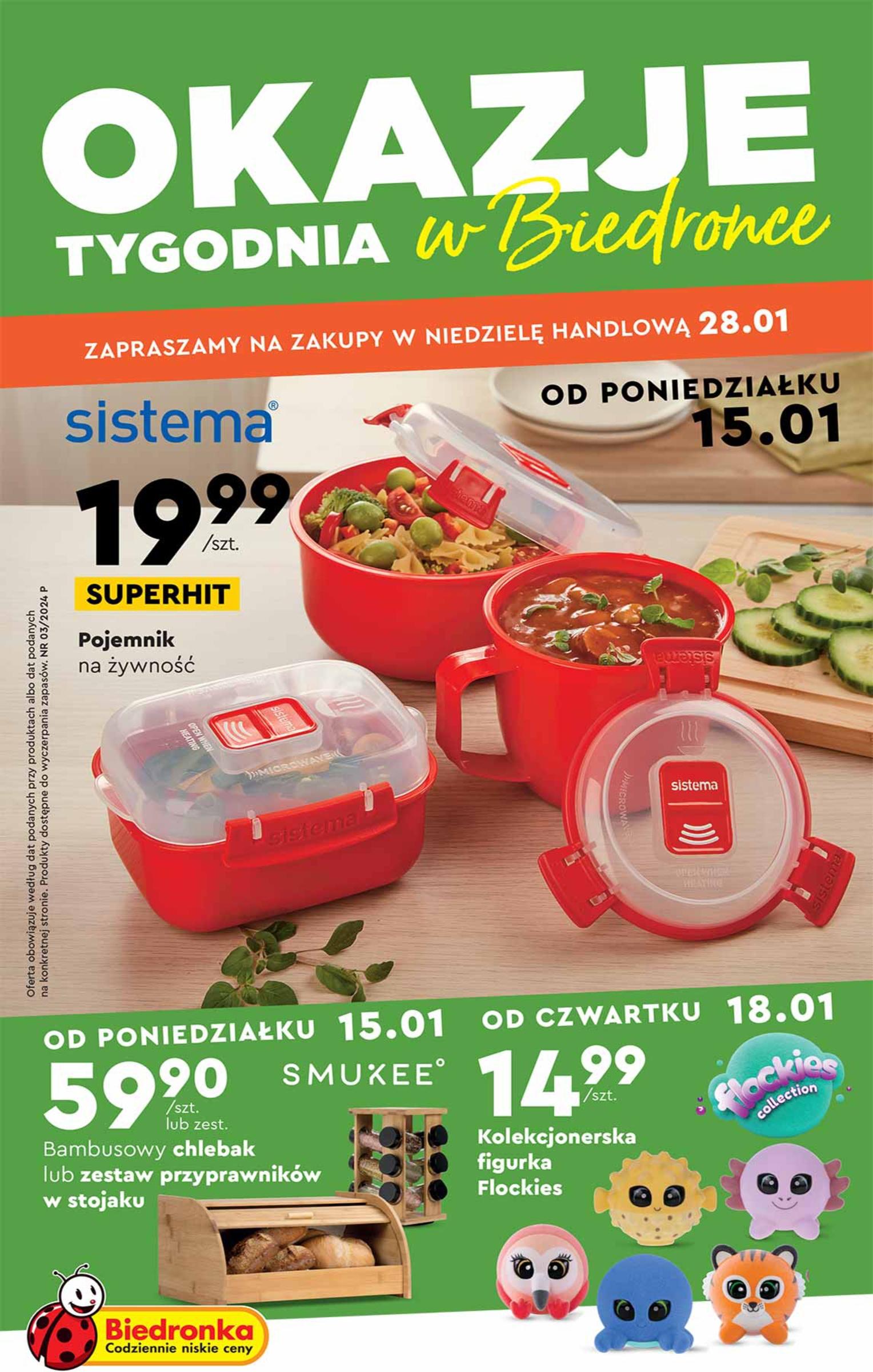 Gazetka promocyjna Biedronka str. 1