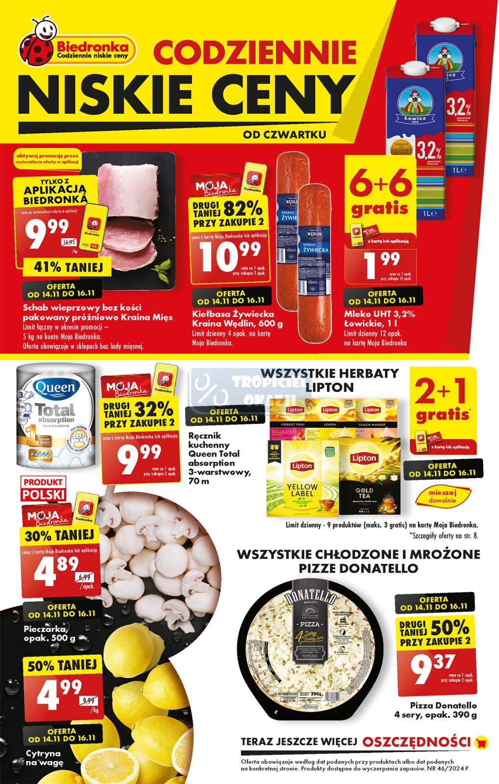 Gazetka promocyjna Biedronka str. 1