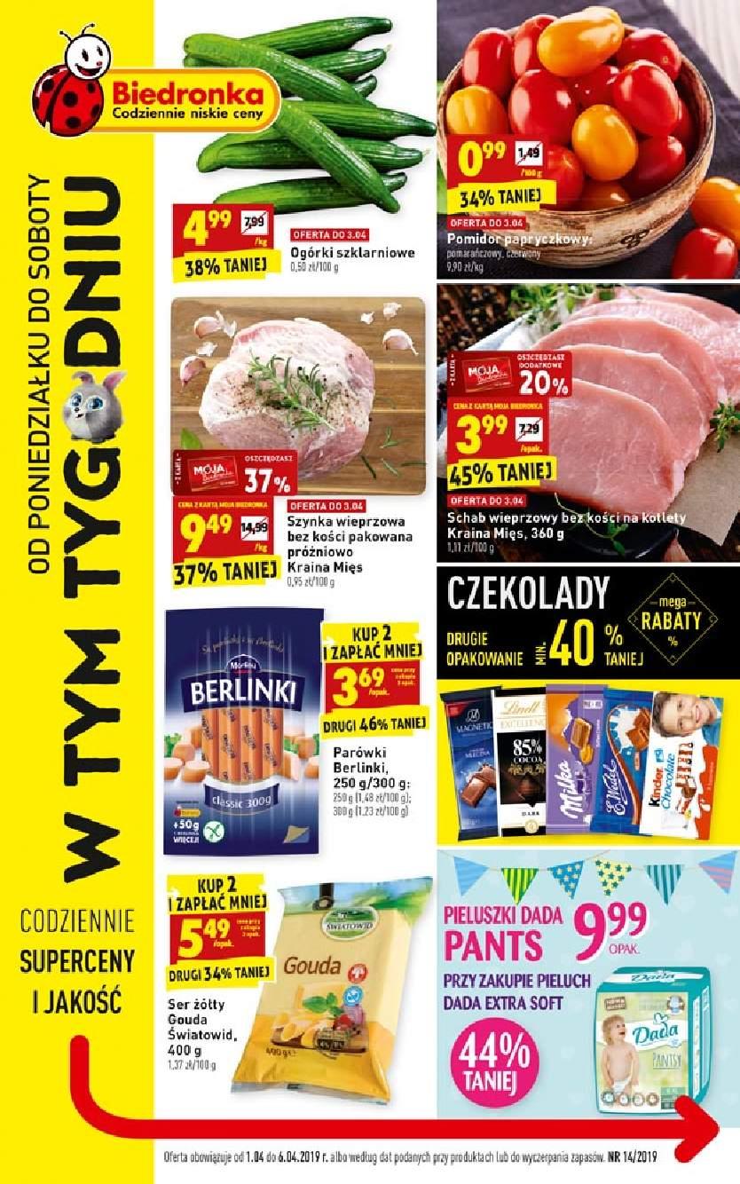 Gazetka promocyjna Biedronka str. 1