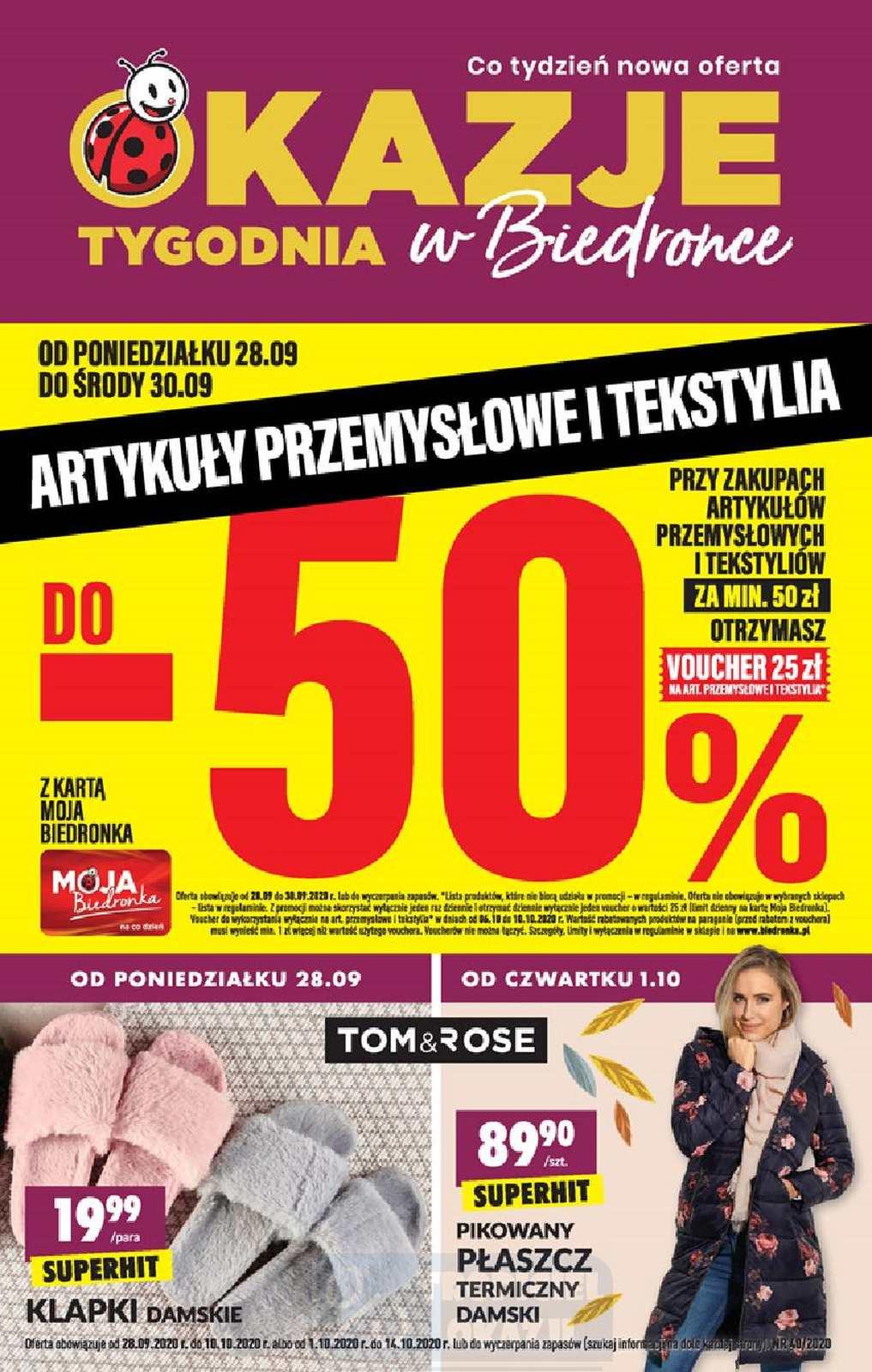 Gazetka promocyjna Biedronka str. 1