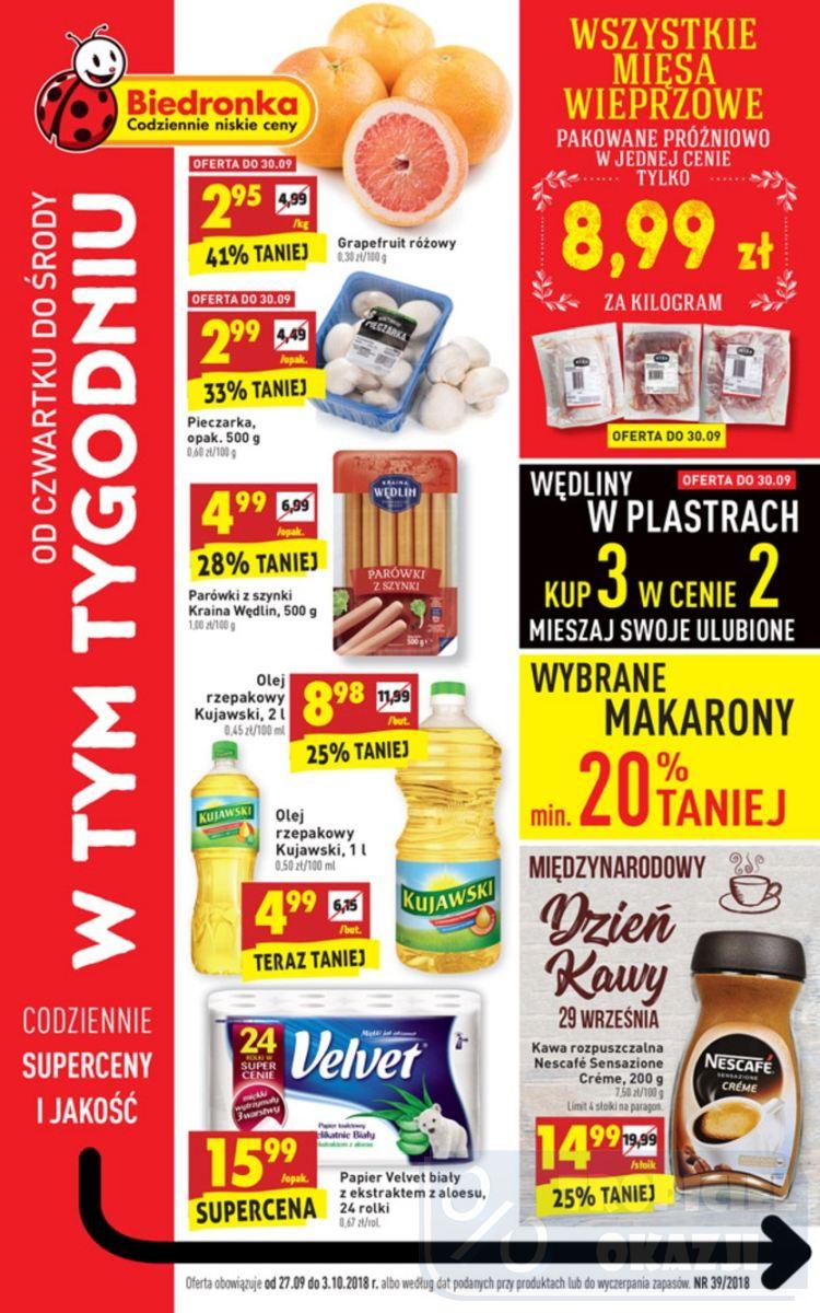 Gazetka promocyjna Biedronka str. 1
