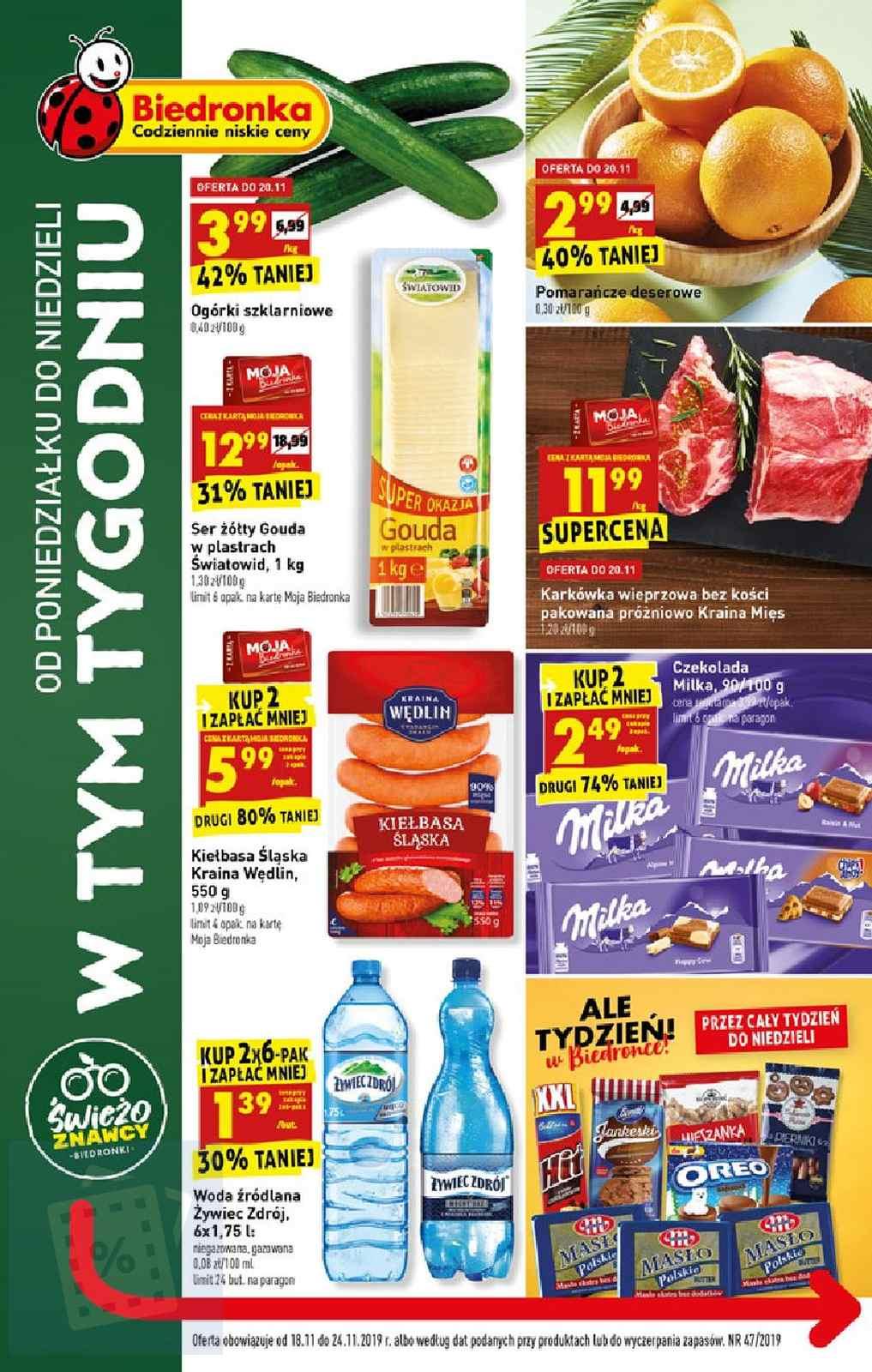 Gazetka promocyjna Biedronka str. 1