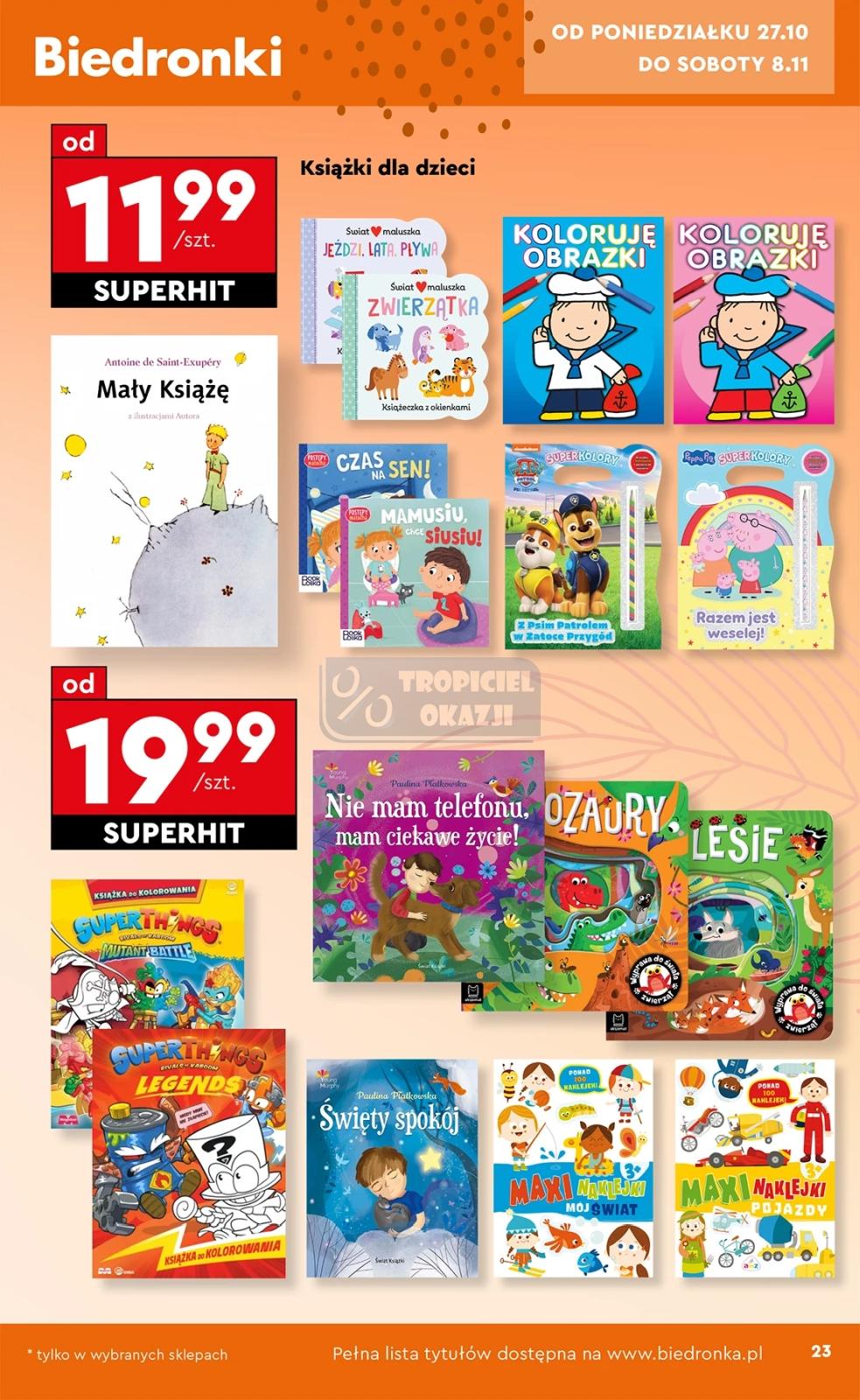 Gazetka promocyjna Biedronka str. 23