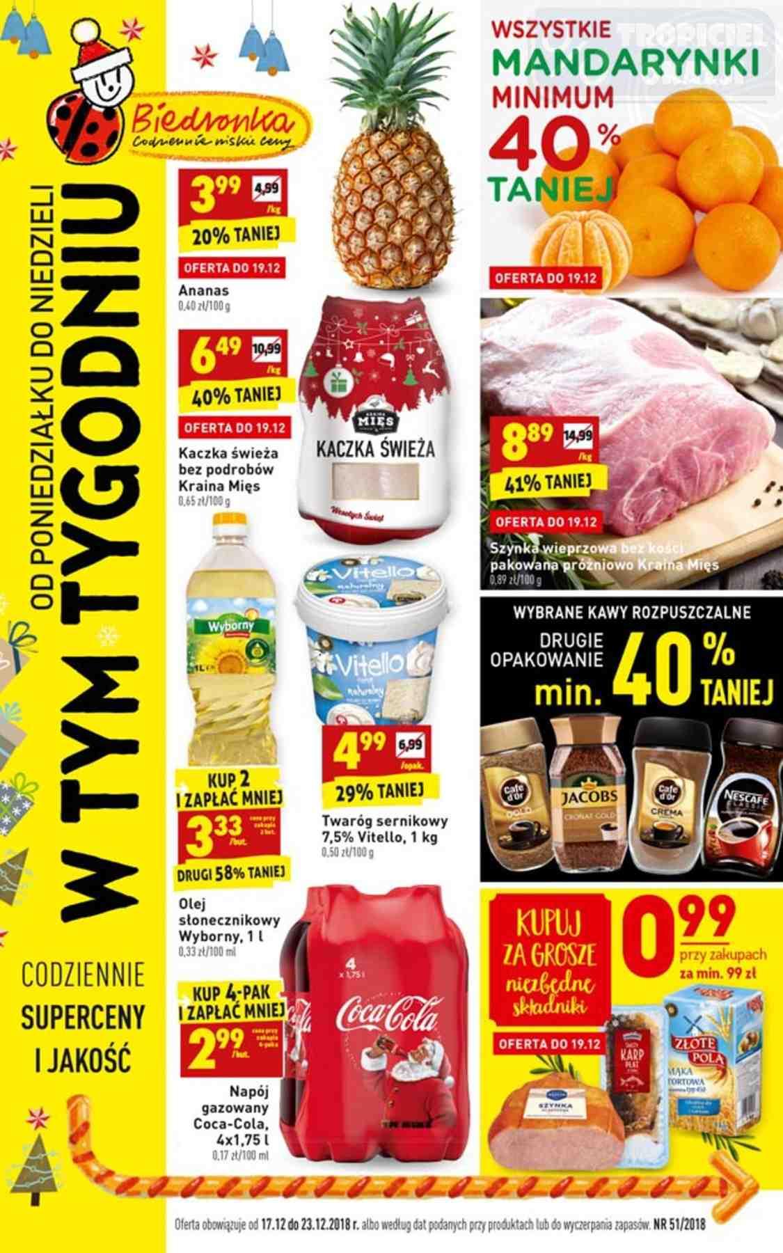 Gazetka promocyjna Biedronka str. 1