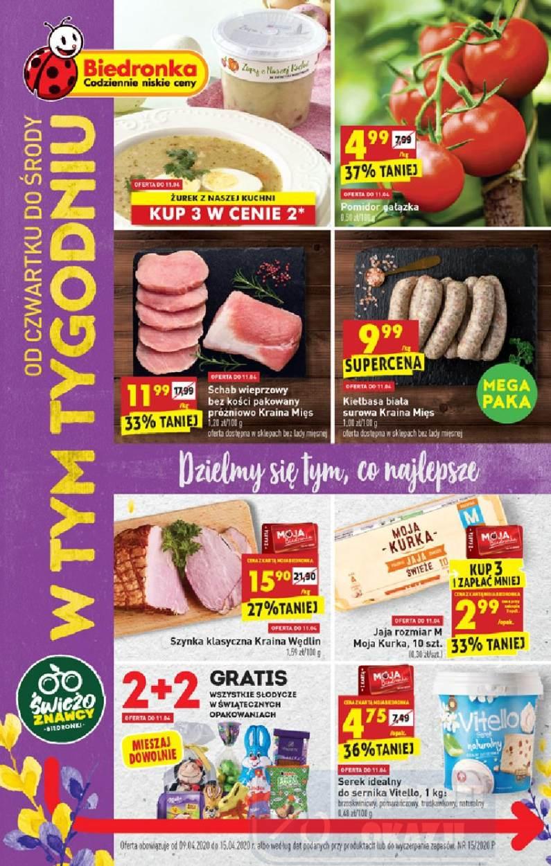 Gazetka promocyjna Biedronka str. 1