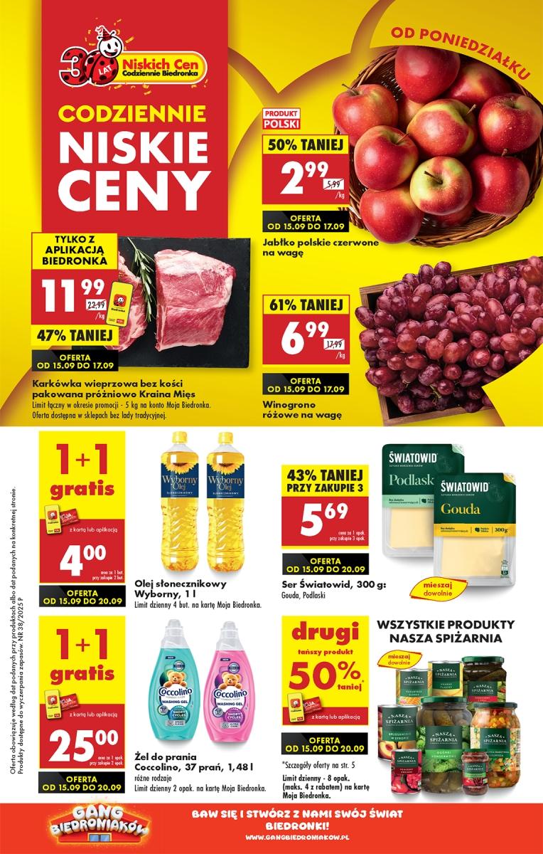 Gazetka promocyjna Biedronka str. 1