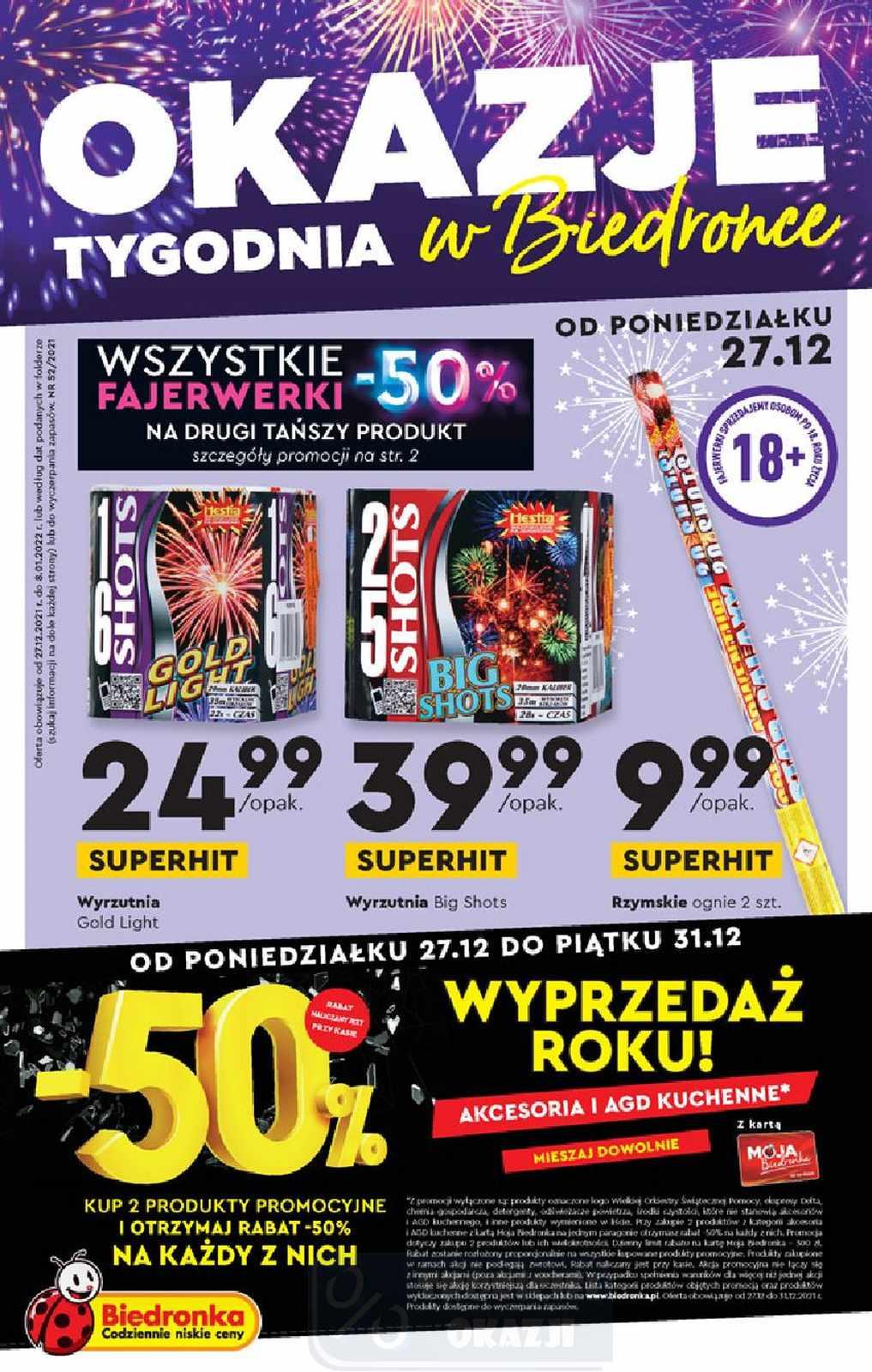 Gazetka promocyjna Biedronka str. 1