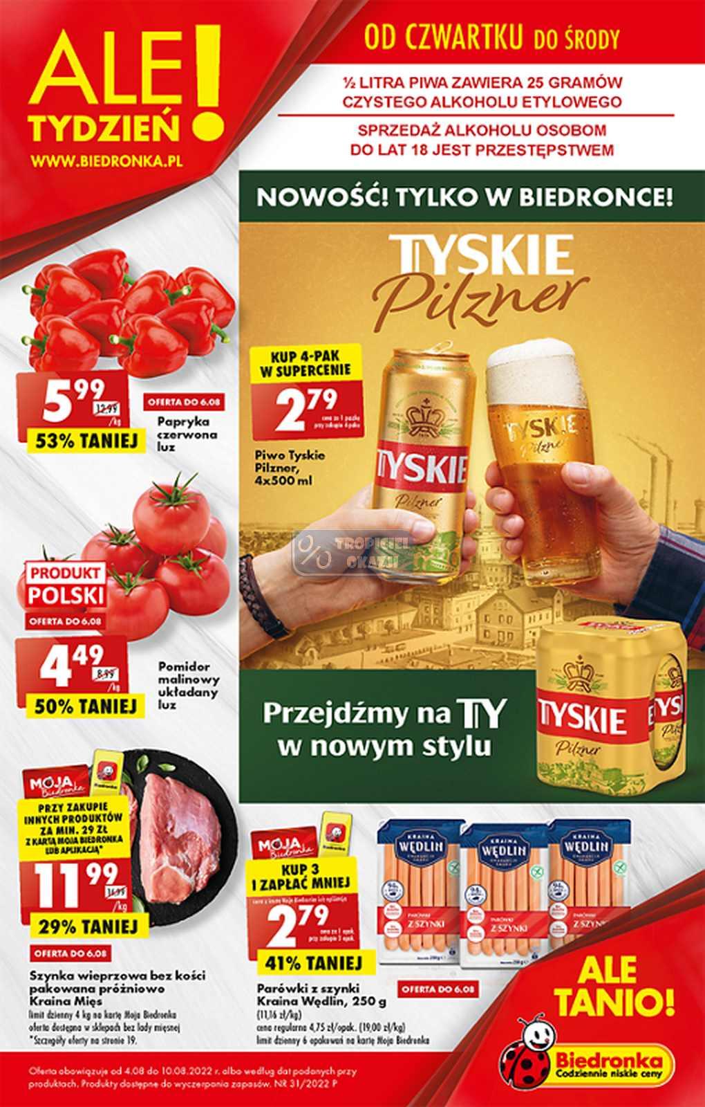Gazetka promocyjna Biedronka str. 1