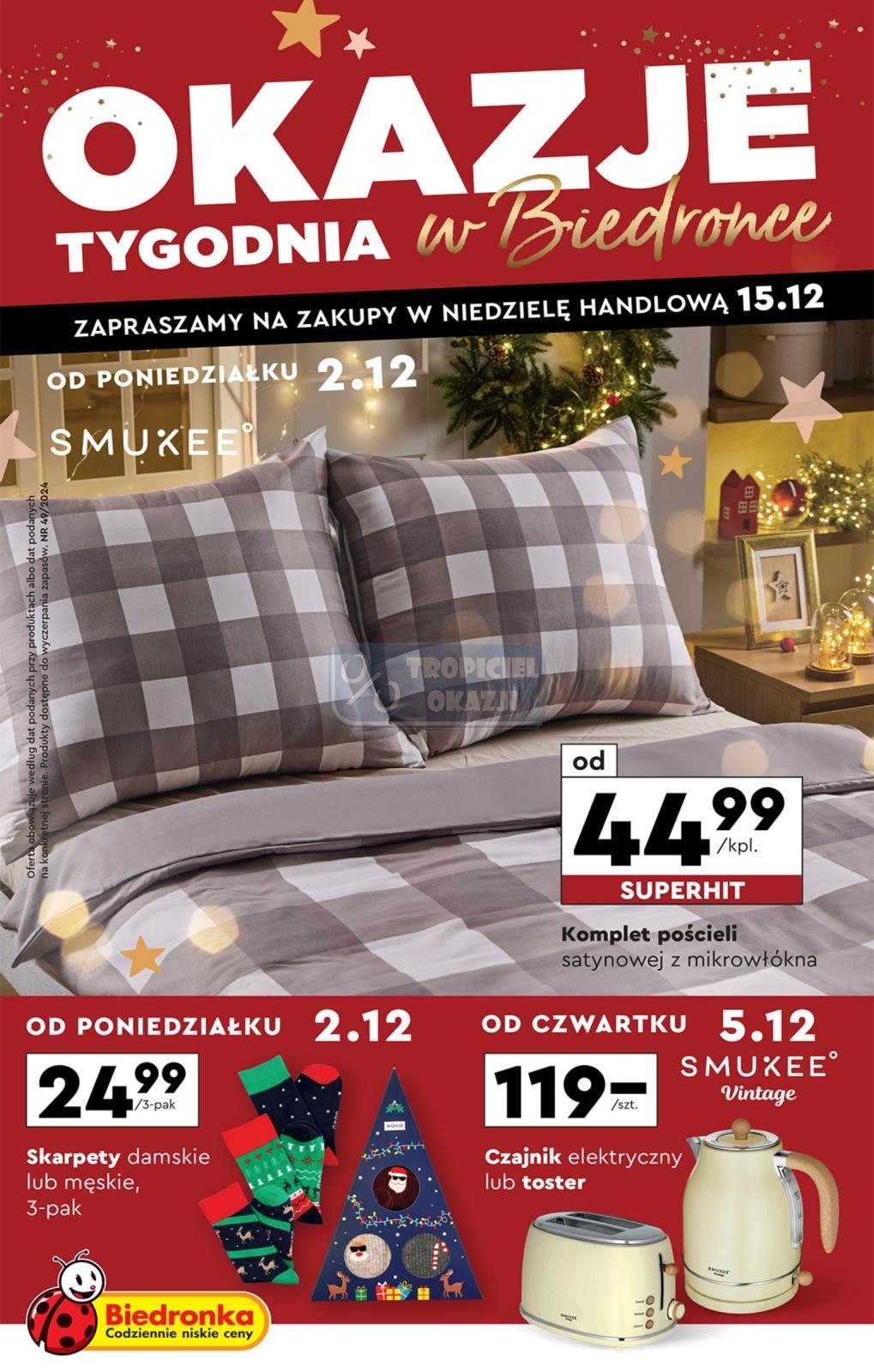 Gazetka promocyjna Biedronka str. 1