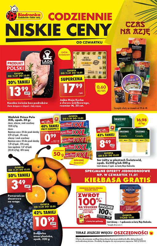 Gazetka promocyjna Biedronka str. 1