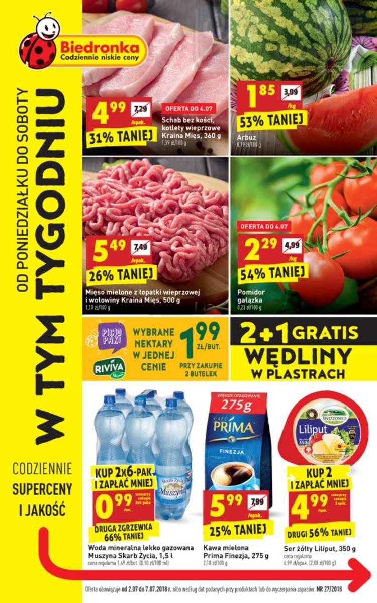 Gazetka promocyjna Biedronka str. 1