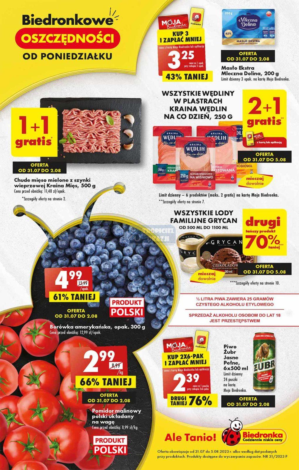 Gazetka promocyjna Biedronka str. 1