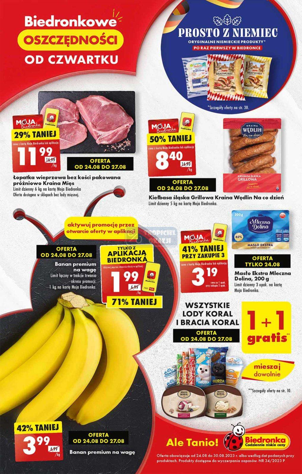 Gazetka promocyjna Biedronka str. 1