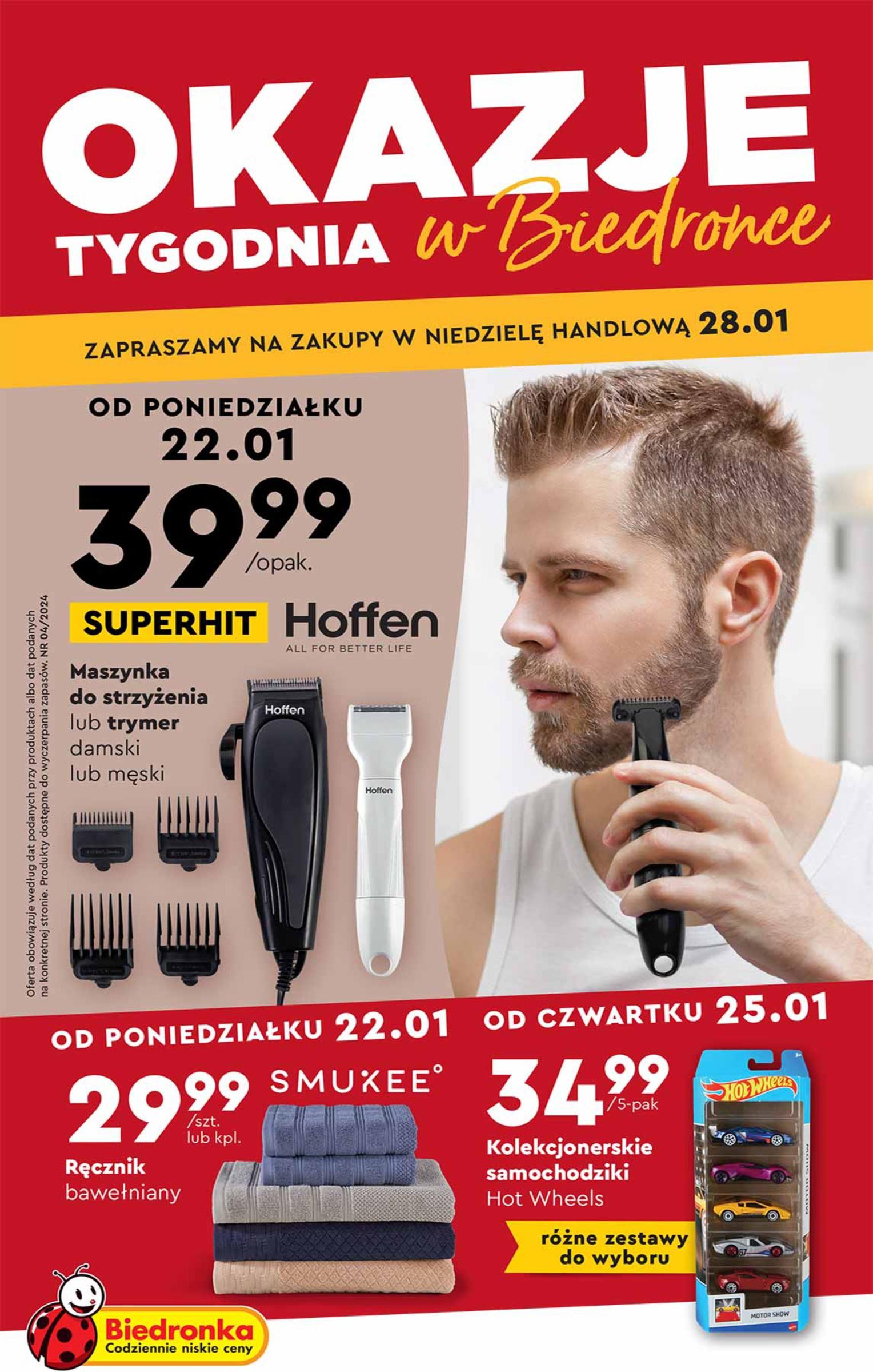 Gazetka promocyjna Biedronka str. 1