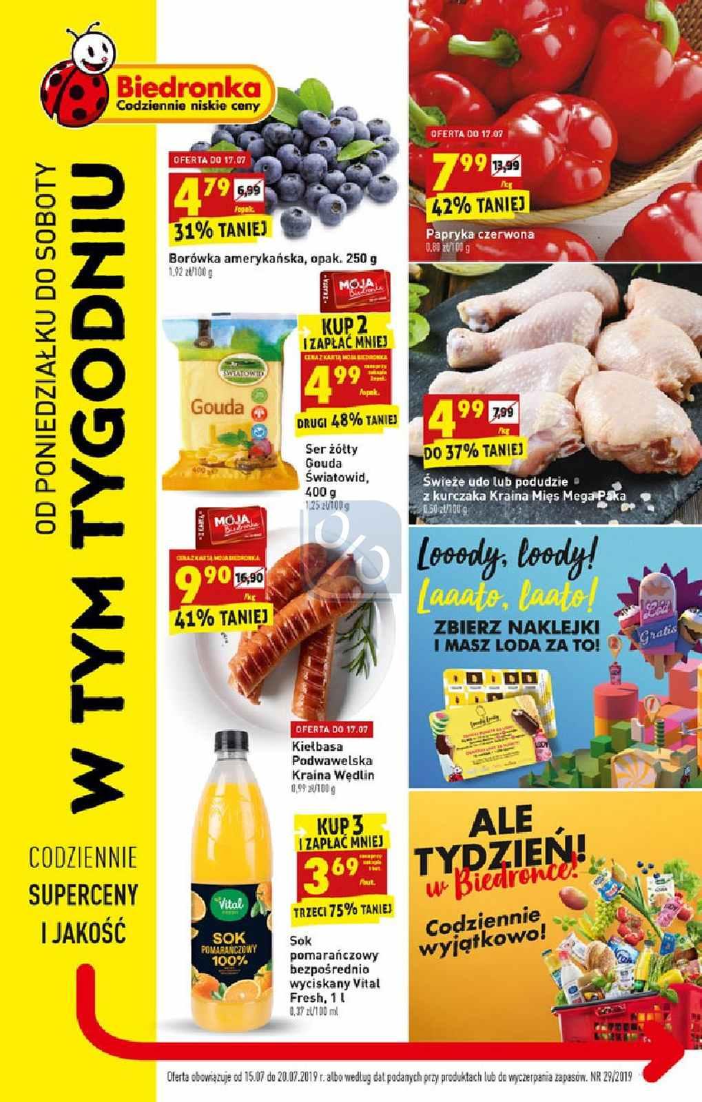 Gazetka promocyjna Biedronka str. 1