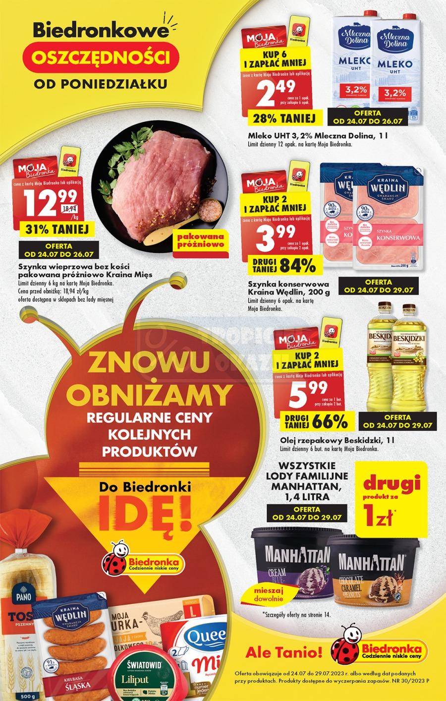 Gazetka promocyjna Biedronka str. 1