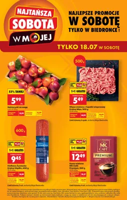 Biedronka w sobotę