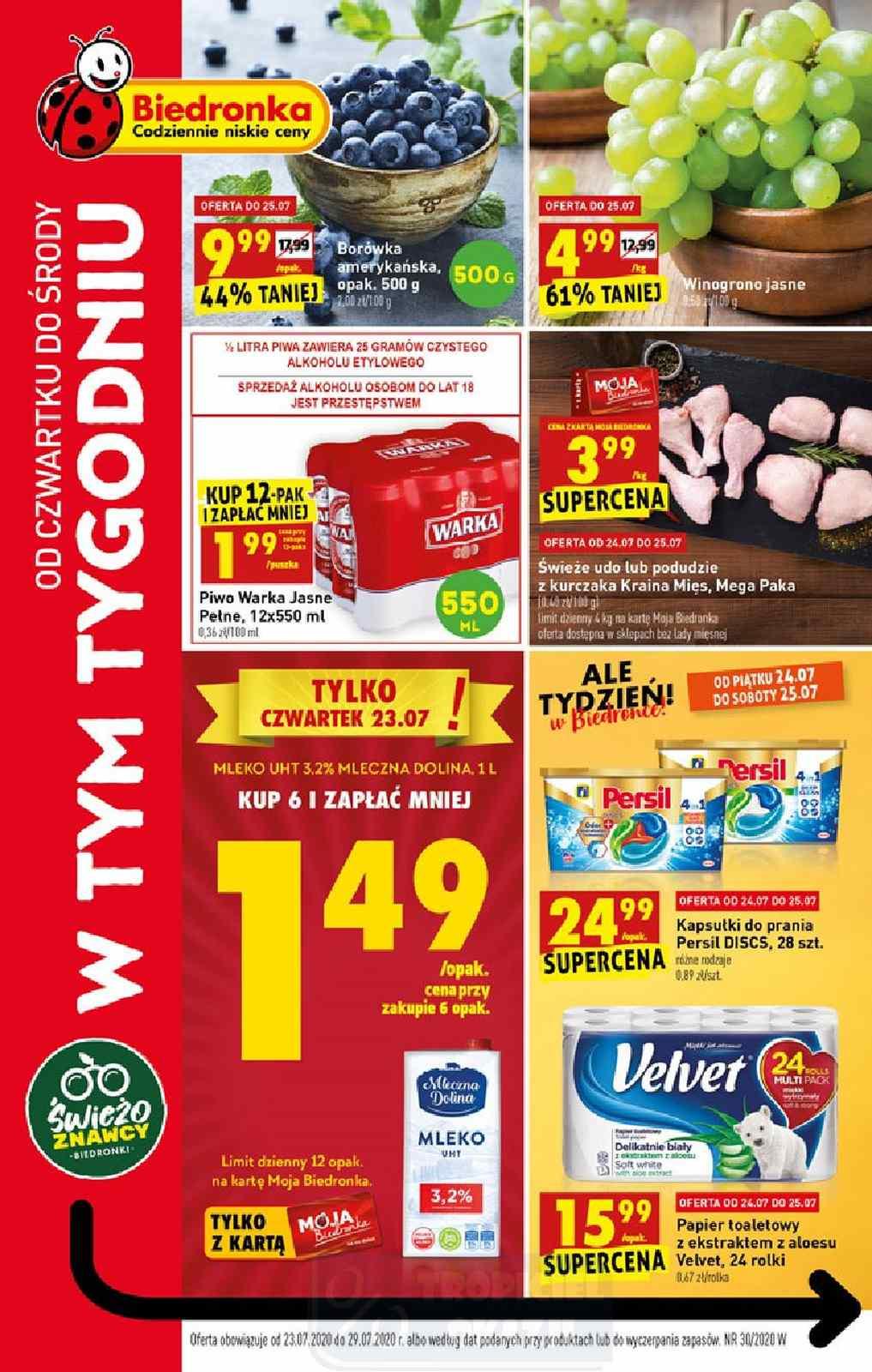 Gazetka promocyjna Biedronka str. 1