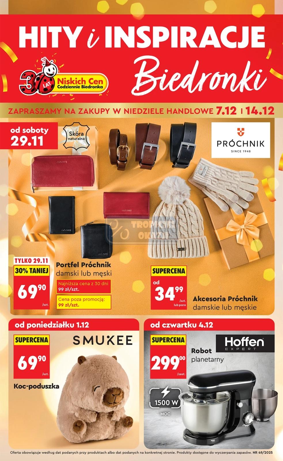 Gazetka promocyjna Biedronka str. 1