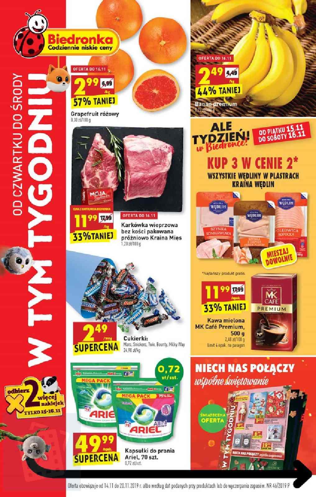 Gazetka promocyjna Biedronka str. 1