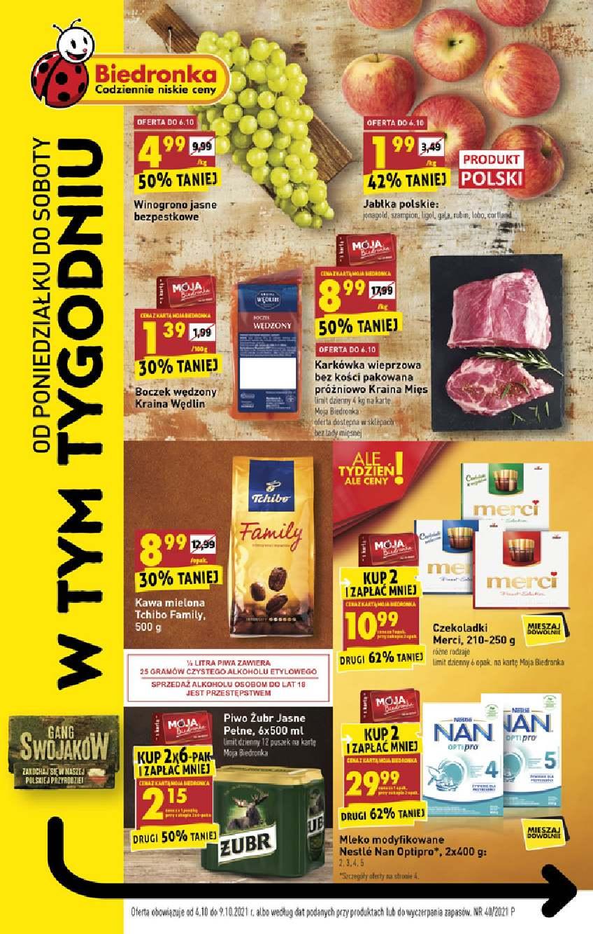 Gazetka promocyjna Biedronka str. 1