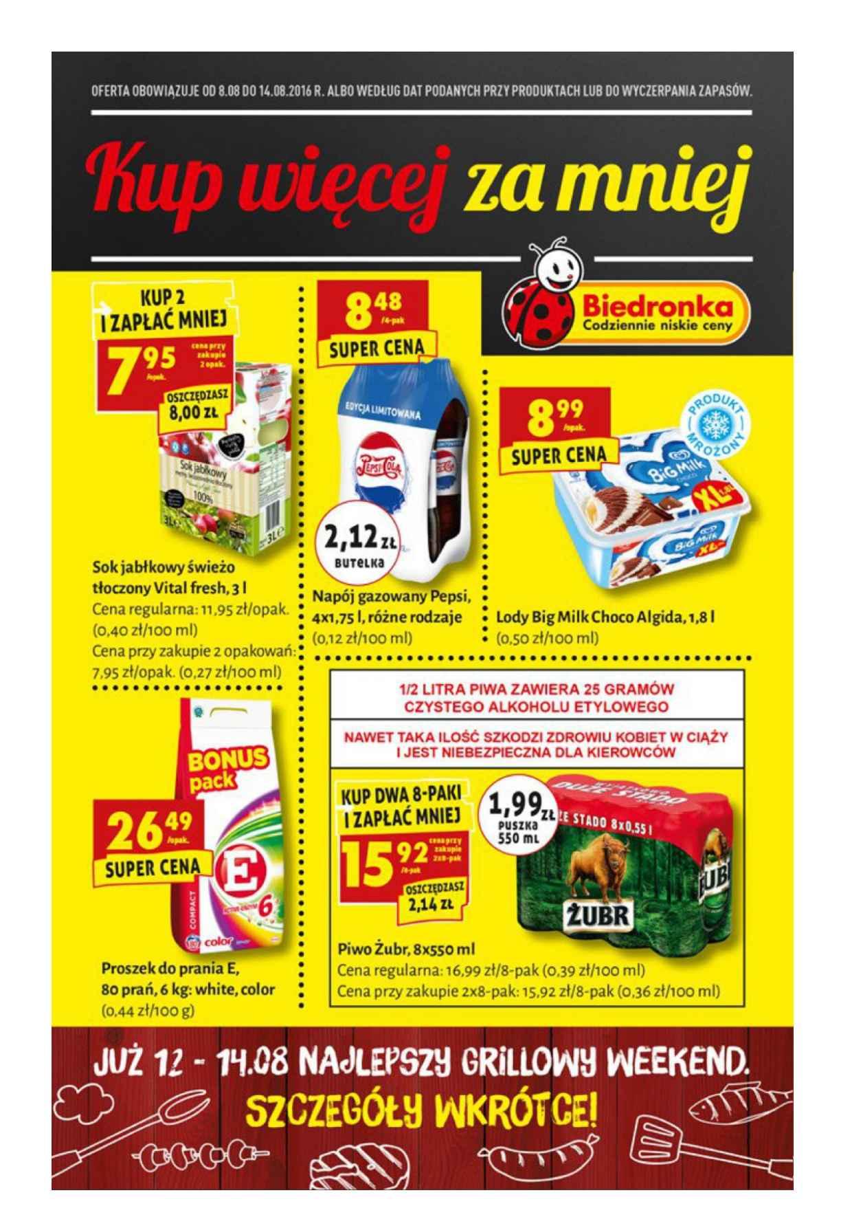 Gazetka promocyjna Biedronka str. 1