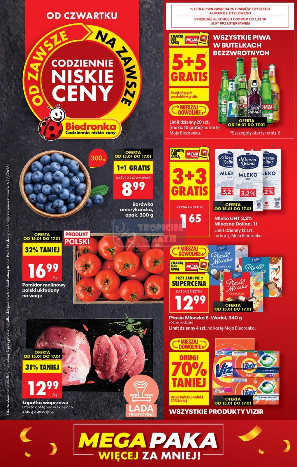 Gazetka promocyjna Biedronka str. 1