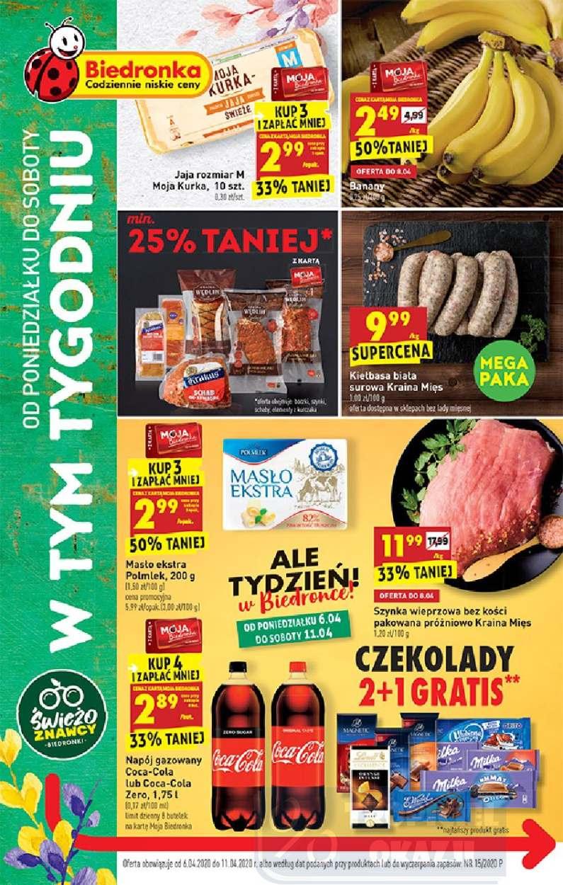 Gazetka promocyjna Biedronka str. 1