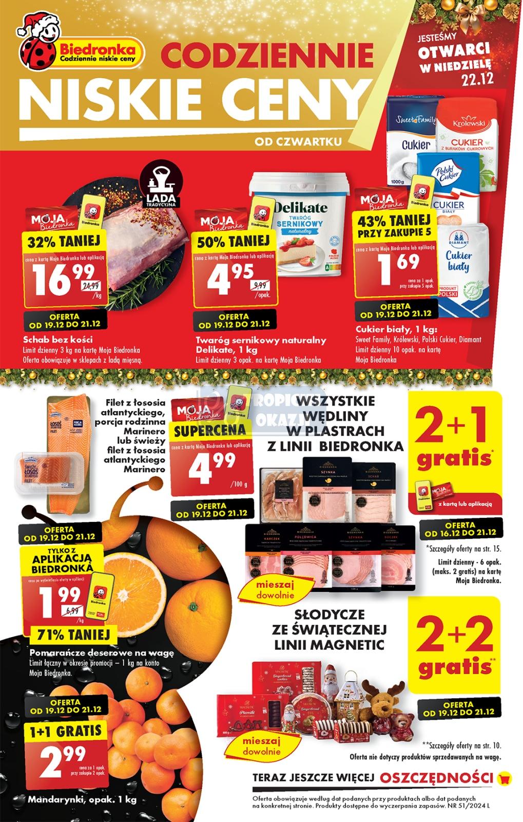 Gazetka promocyjna Biedronka str. 1