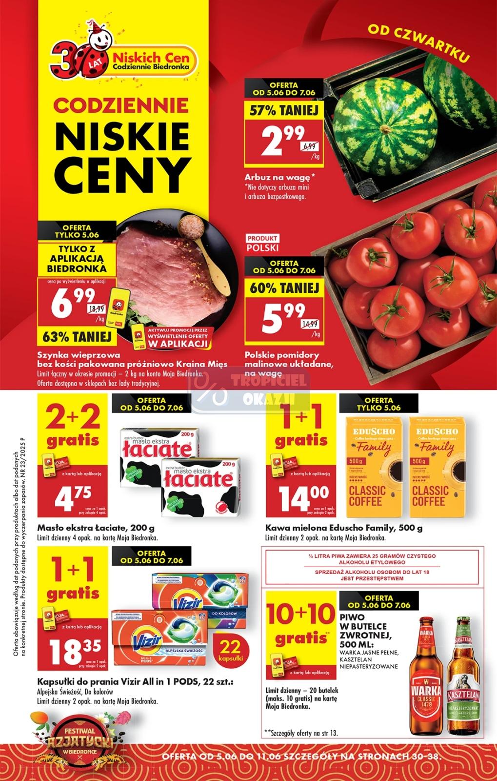 Gazetka promocyjna Biedronka str. 1