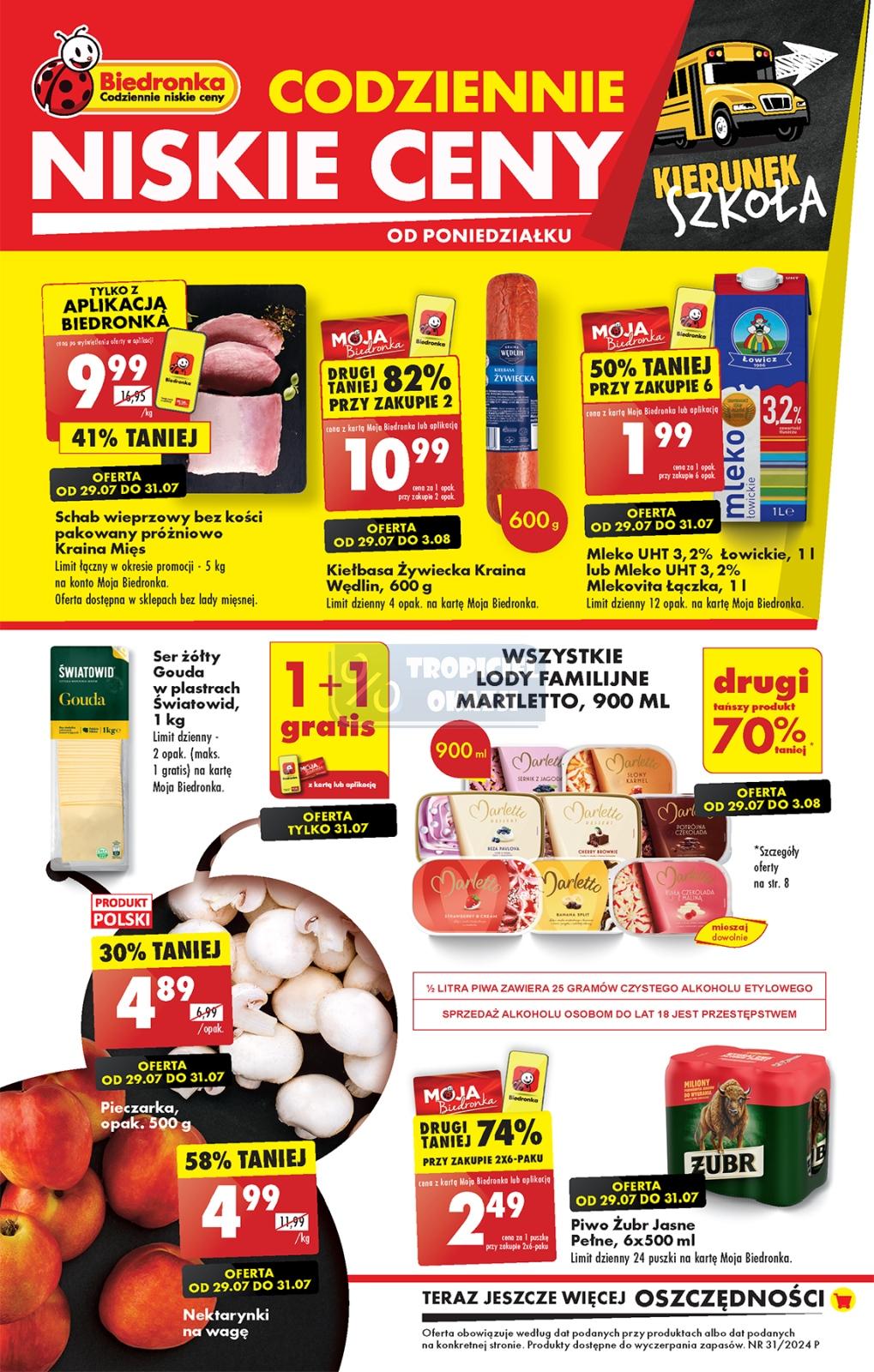 Gazetka promocyjna Biedronka str. 1