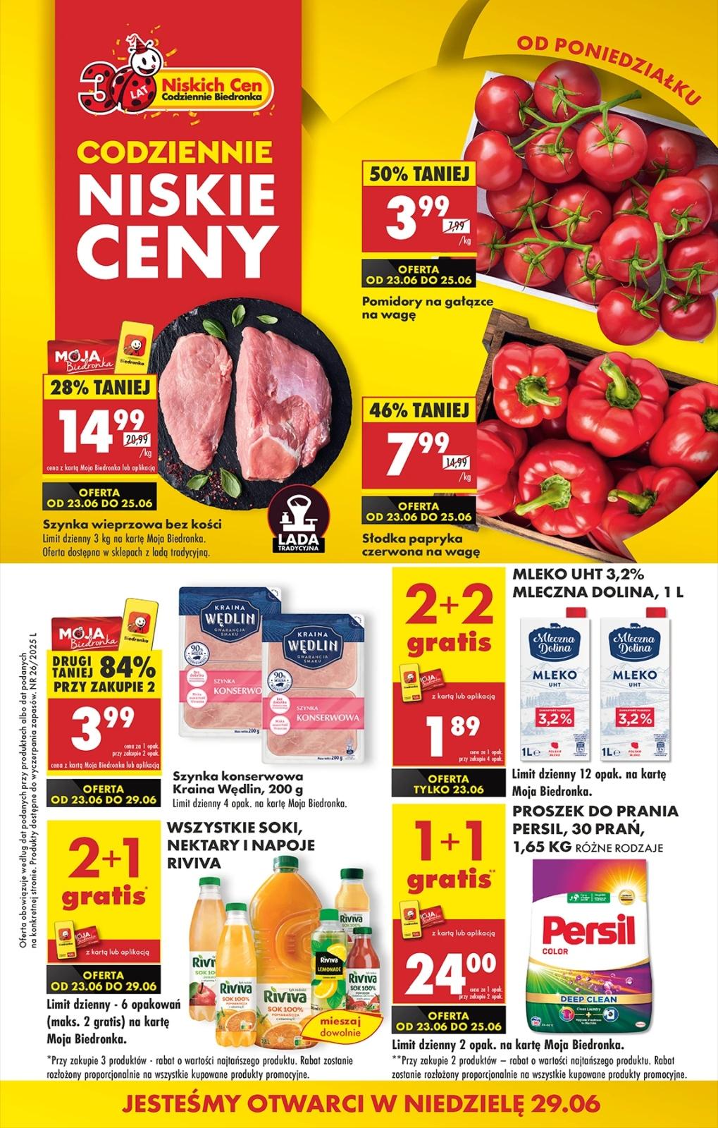 Gazetka promocyjna Biedronka str. 1