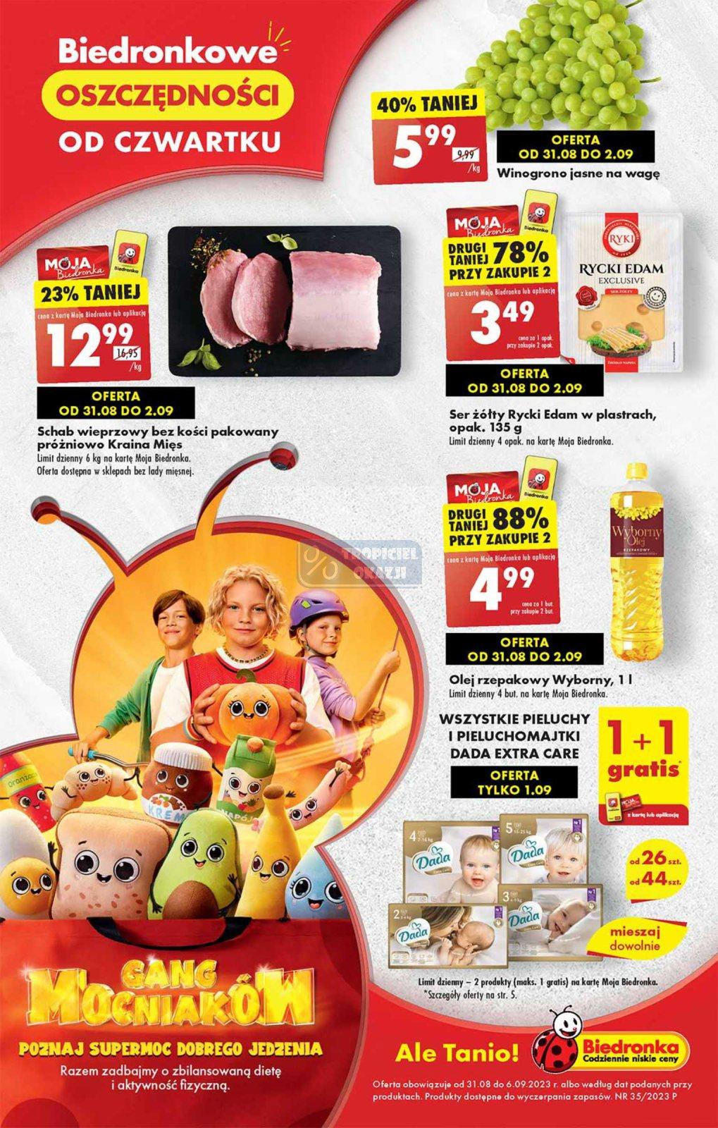 Gazetka promocyjna Biedronka str. 1