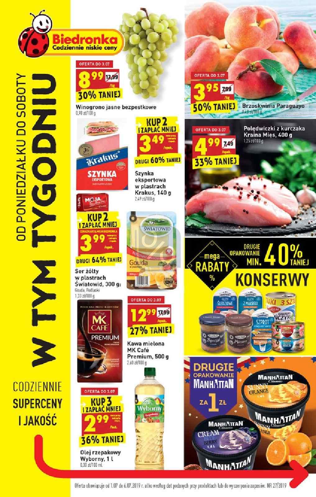 Gazetka promocyjna Biedronka str. 1