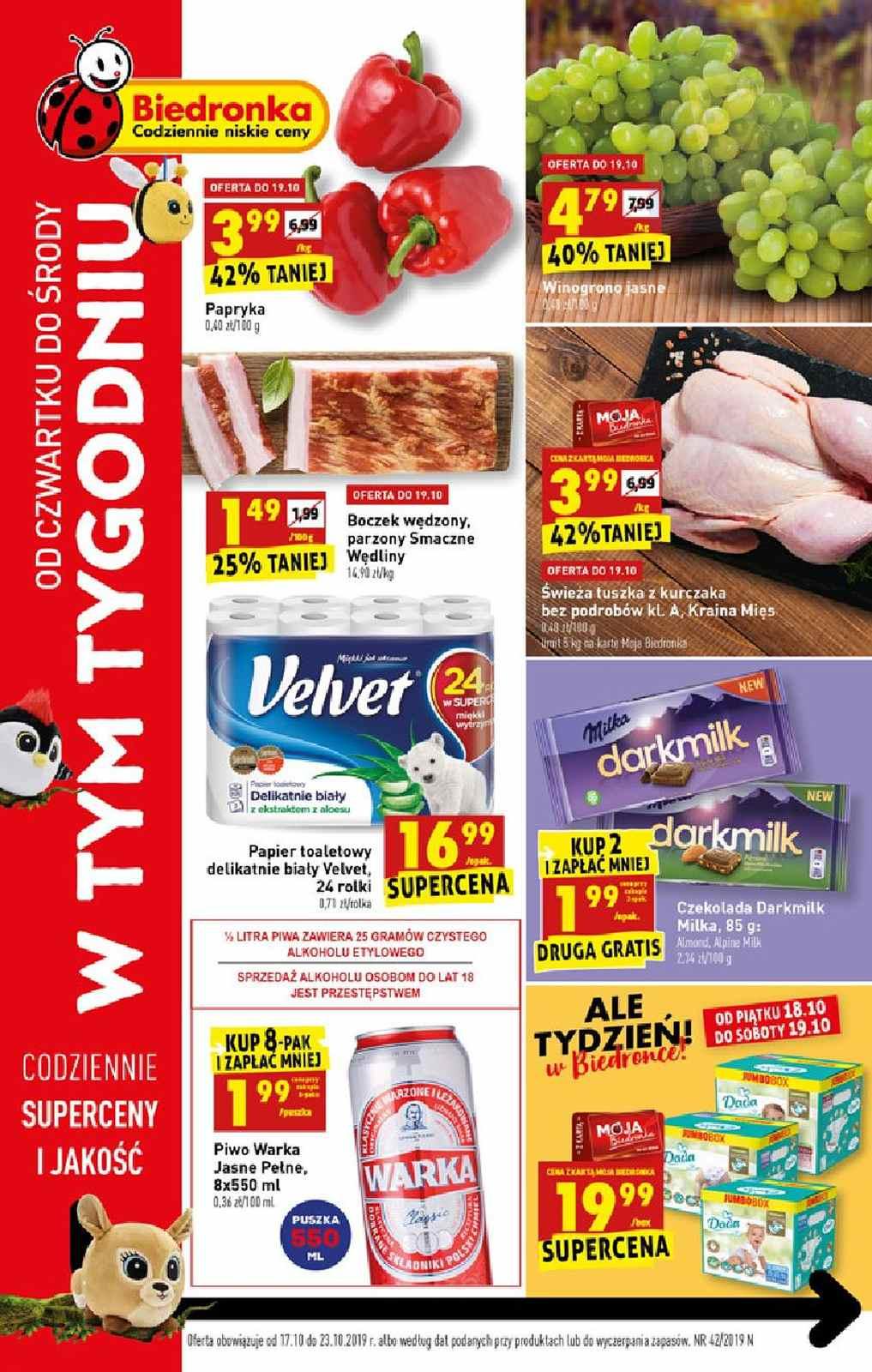 Gazetka promocyjna Biedronka str. 1