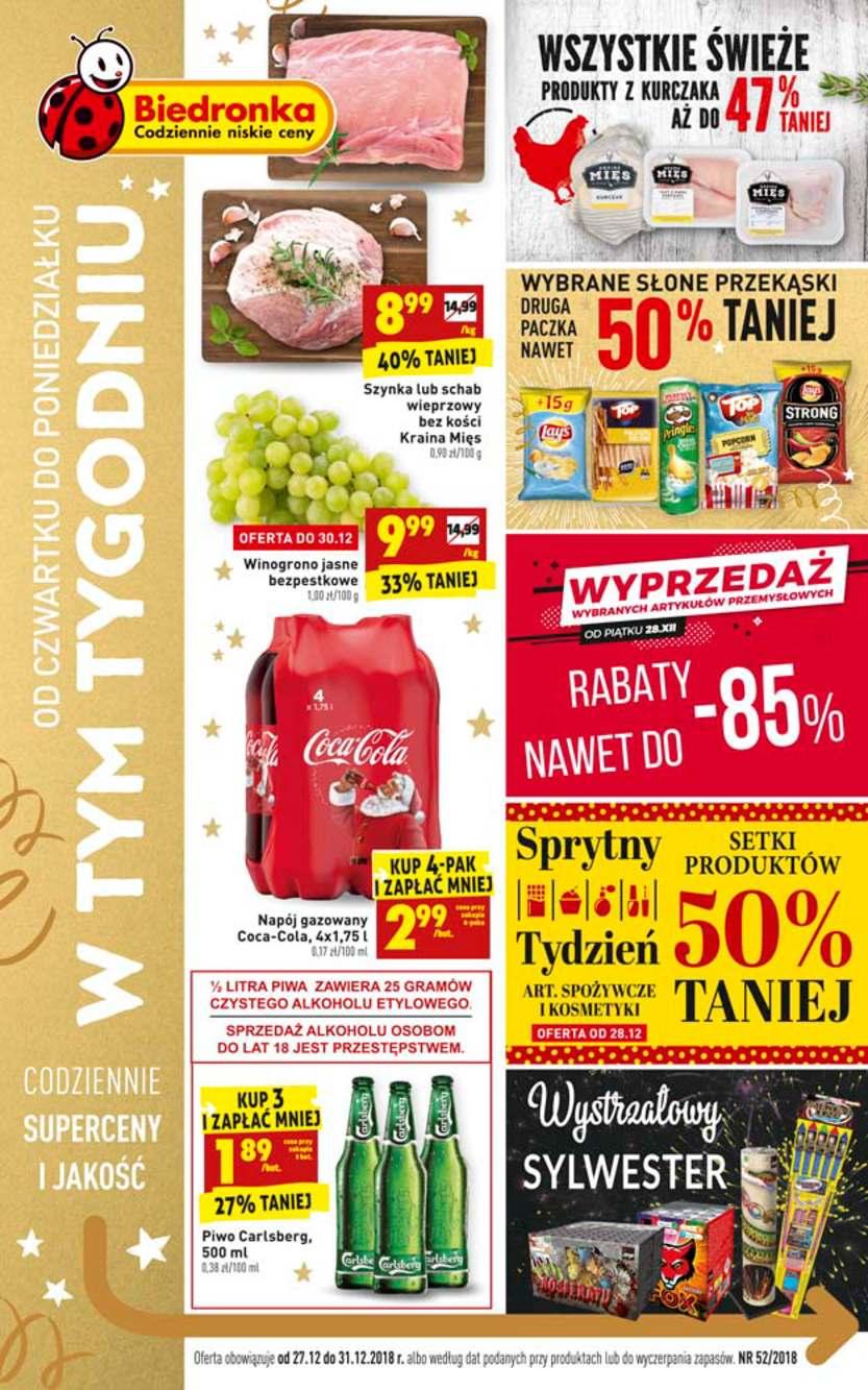 Gazetka promocyjna Biedronka str. 1
