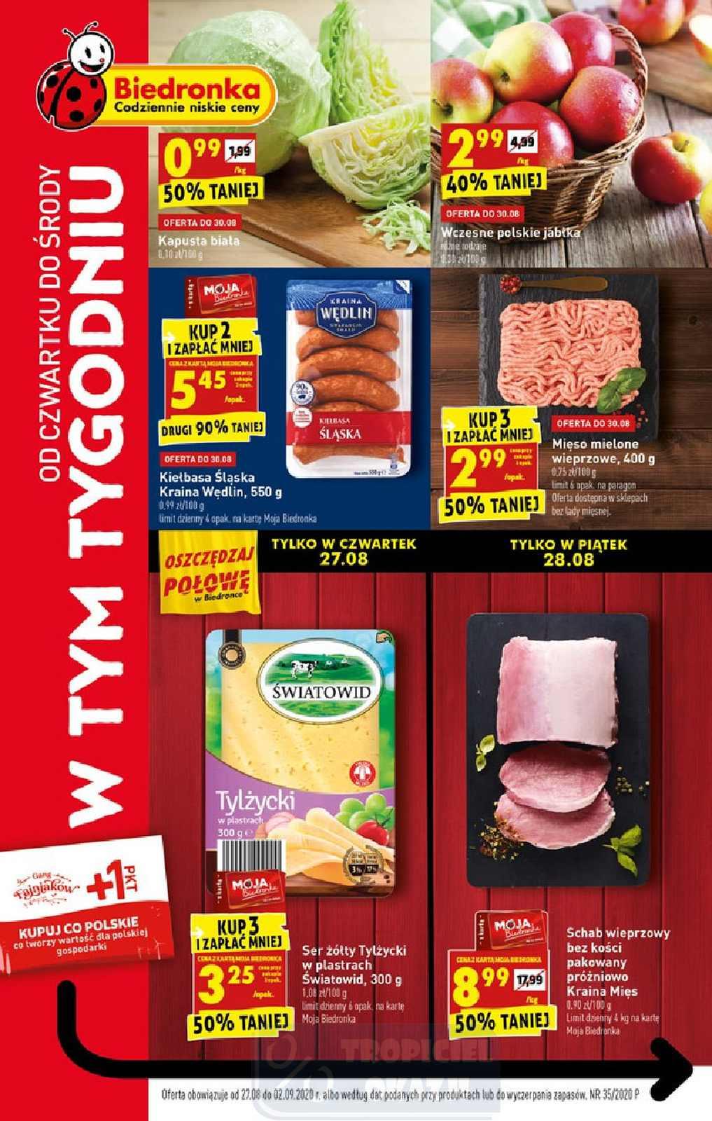 Gazetka promocyjna Biedronka str. 1